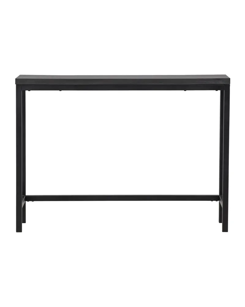 Rise schmaler Beistelltisch mit Stahlgestell in 110 × 30 cm, Schwarz, Ansicht 1