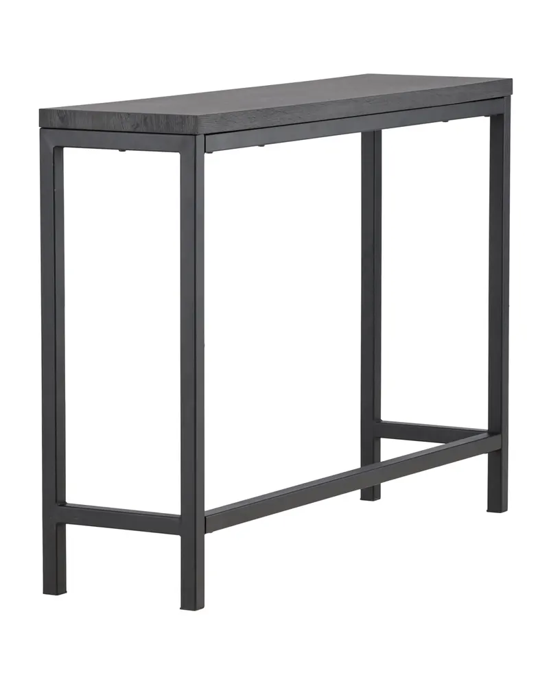 Rise schmaler Beistelltisch mit Stahlgestell in 110 × 30 cm, Schwarz, Ansicht 8