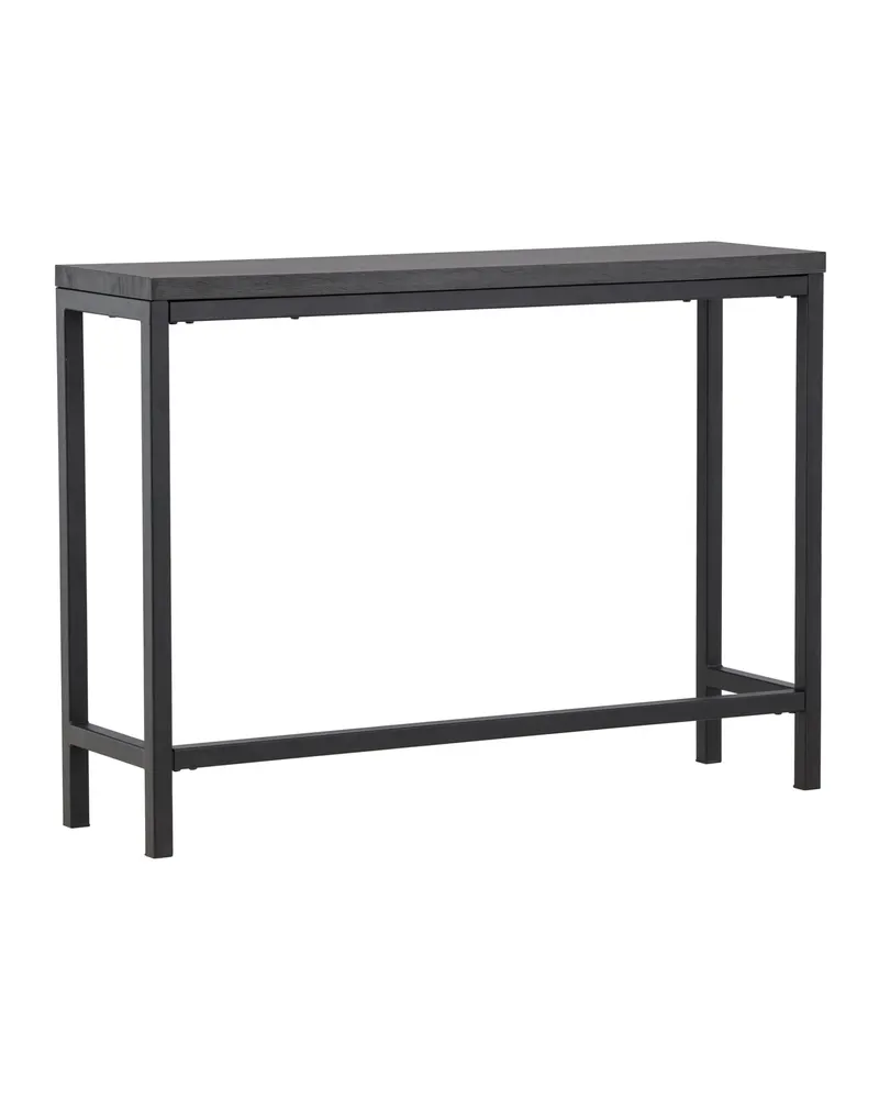 Rise schmaler Beistelltisch mit Stahlgestell in 110 × 30 cm, Schwarz, Ansicht 9