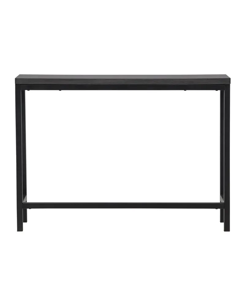 Rise schmaler Beistelltisch mit Stahlgestell in 110 × 30 cm, Schwarz, Ansicht 10