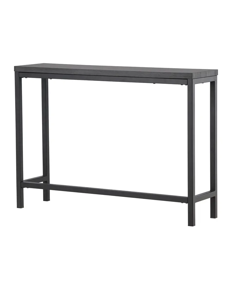 Rise schmaler Beistelltisch mit Stahlgestell in 110 × 30 cm, Schwarz, Ansicht 11