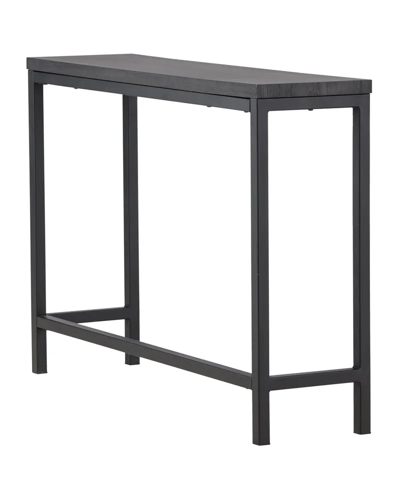 Rise schmaler Beistelltisch mit Stahlgestell in 110 × 30 cm, Schwarz, Ansicht 12