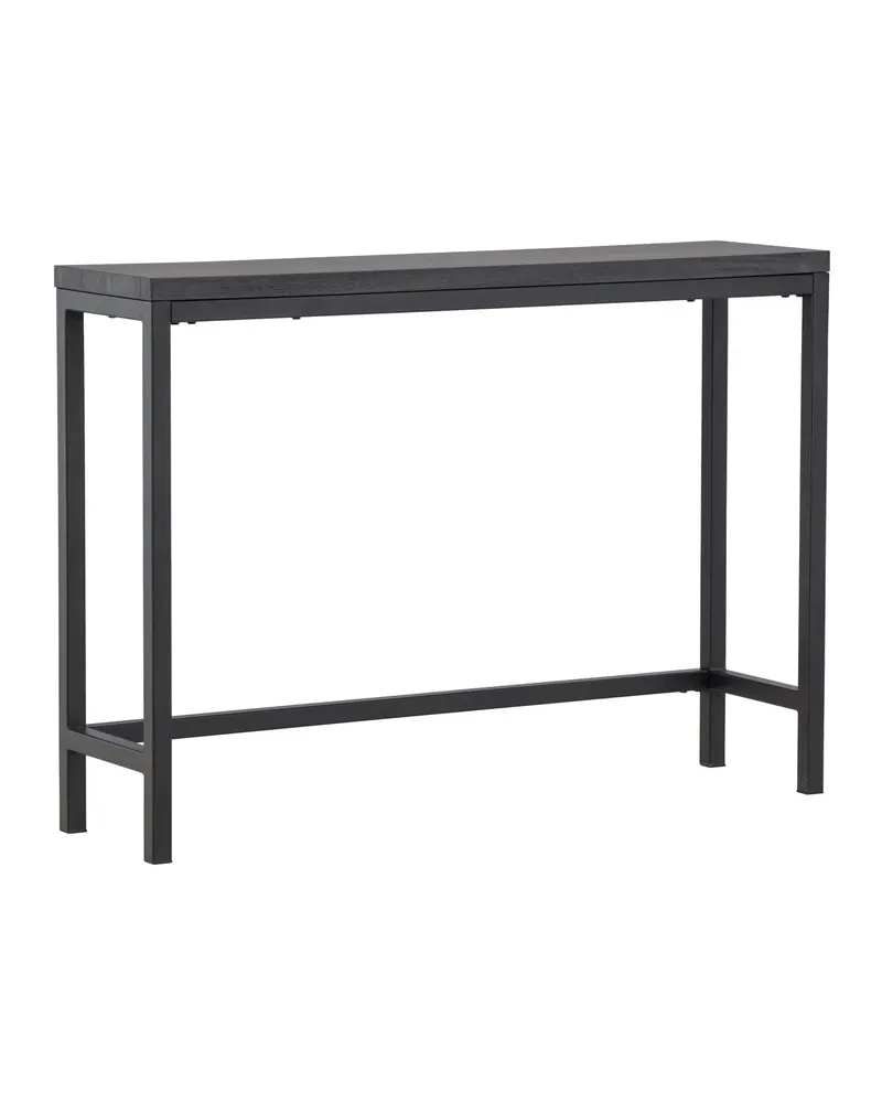 Rise schmaler Beistelltisch mit Stahlgestell in 110 × 30 cm, Schwarz, Ansicht 2