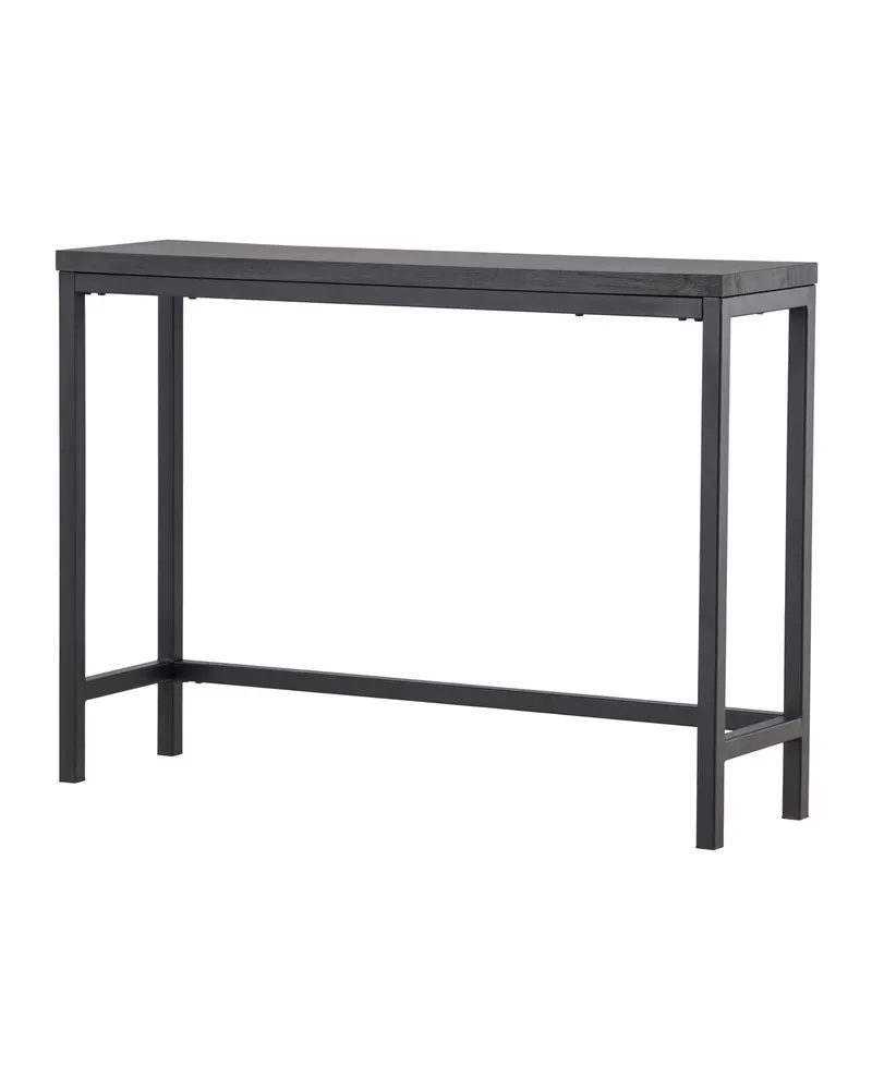 Rise schmaler Beistelltisch mit Stahlgestell in 110 × 30 cm, Schwarz, Ansicht 5