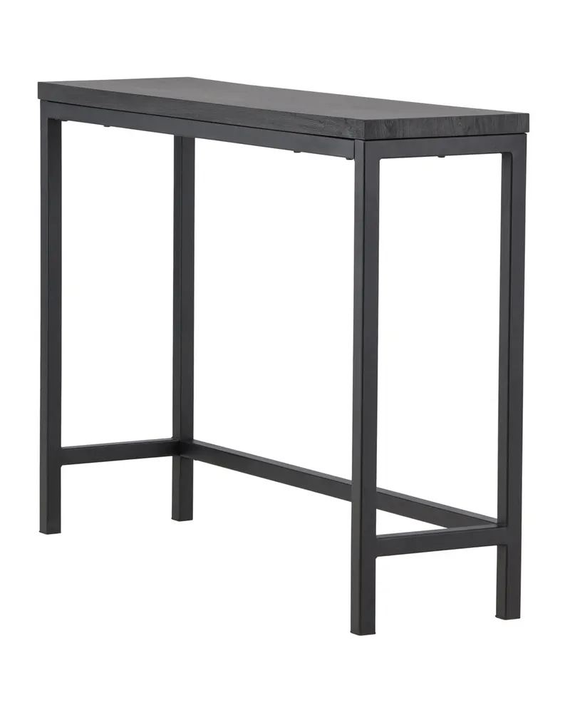 Rise schmaler Beistelltisch mit Stahlgestell in 110 × 30 cm, Schwarz, Ansicht 6
