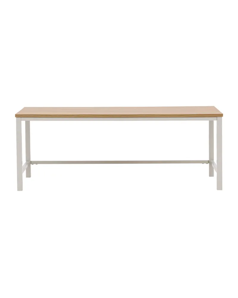 Rise Couchtisch 120 × 60 cm, hellbraune Platte auf Stahlgestell