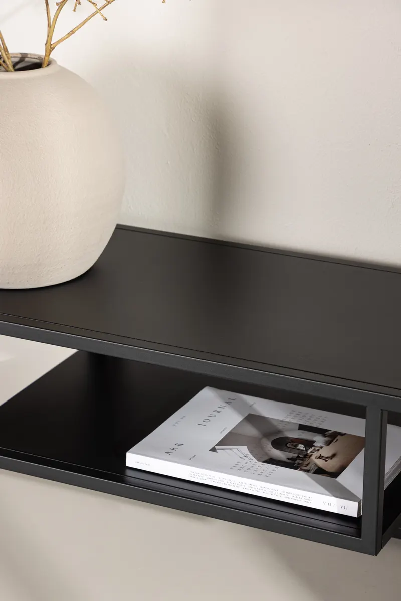 Riverside TV-Lowboard aus Stahl mit Ablagefach, im Wohnraum, Ansicht 3