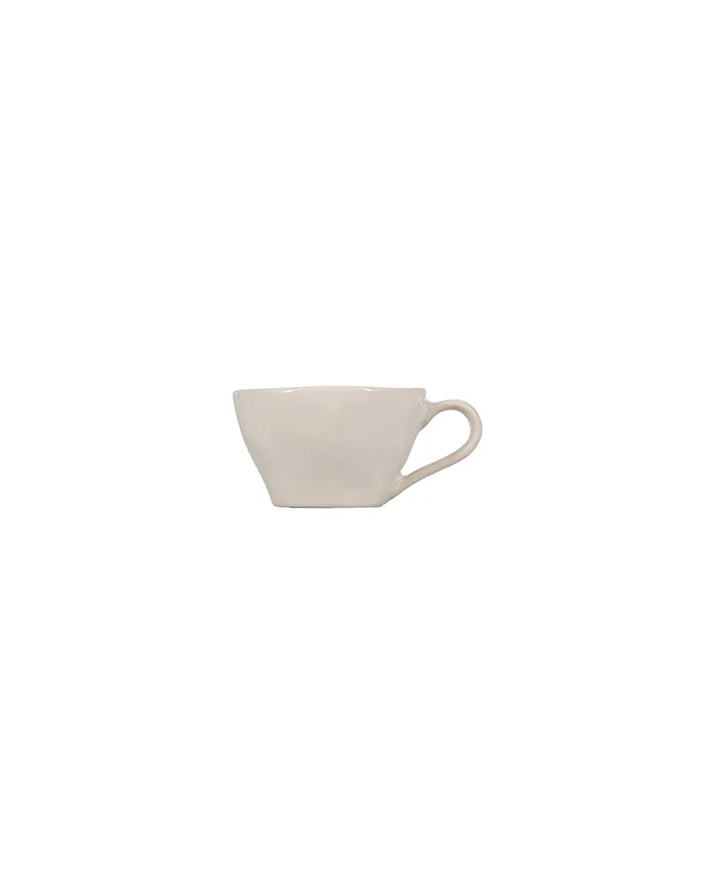 Rocca Tasse aus Steinzeug in Beige, stapelbar, 180 ml