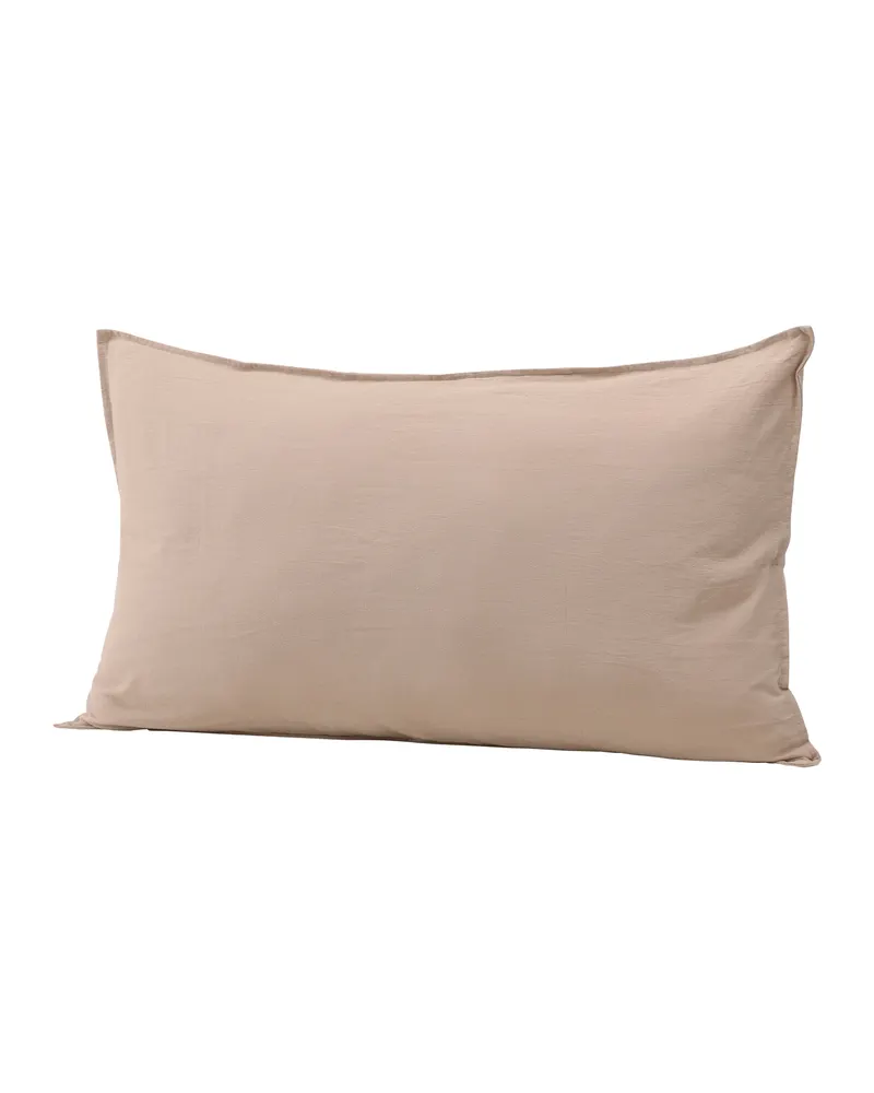 Ronja Kissenbezug 50 × 90 cm mit Paspel in Beige, Ansicht 2