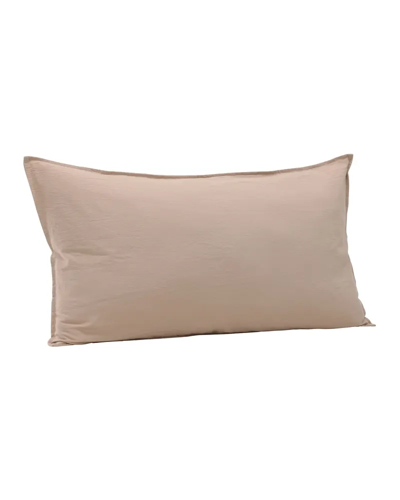Ronja Kissenbezug 50 × 90 cm mit Paspel in Beige, Ansicht 4