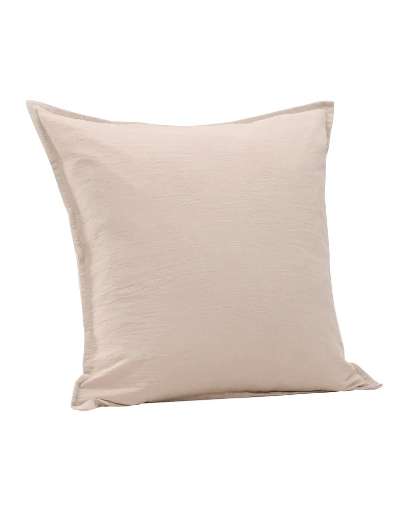 Ronja Kissenbezug aus Baumwolle in 45 × 45 cm, Beige, Ansicht 4