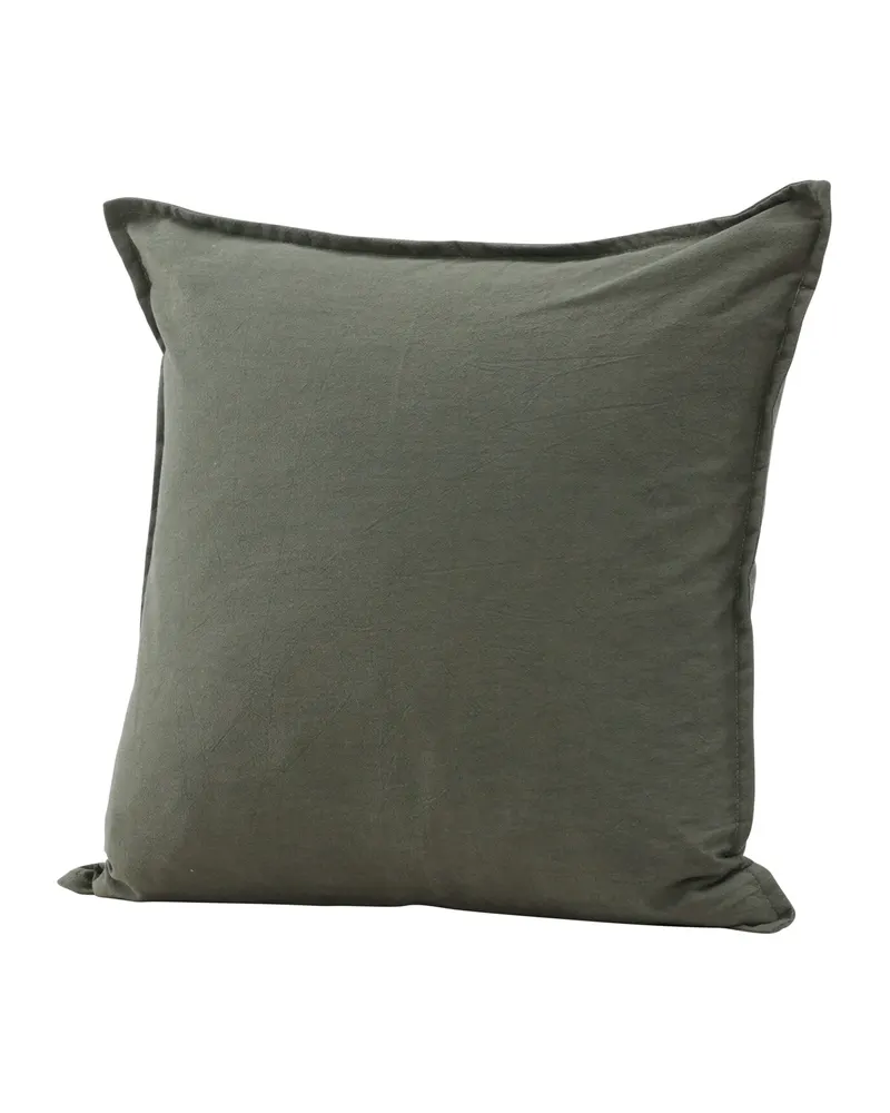 Ronja Kissenbezug aus Baumwolle in 45 × 45 cm, Grün, Ansicht 2