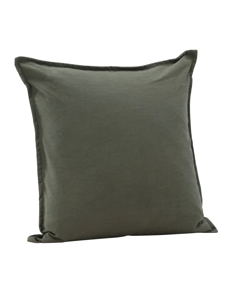 Ronja Kissenbezug aus Baumwolle in 45 × 45 cm, Grün, Ansicht 4