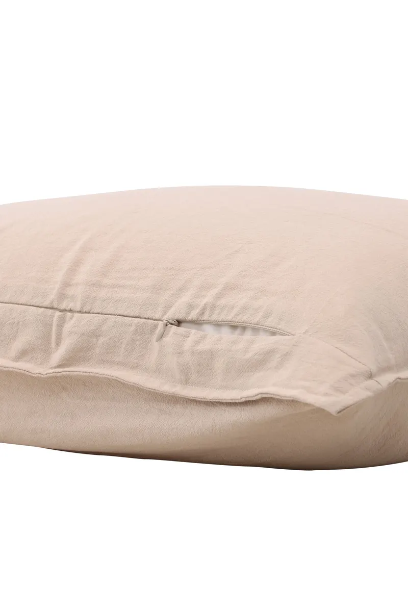 Ronja Kissenbezug aus Baumwolle in 60 × 60 cm, Beige, Ansicht 3