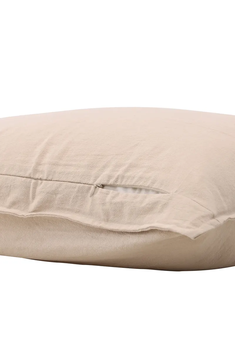 Ronja Kissenbezug aus Baumwolle in 40 × 60 cm, Beige, Ansicht 3