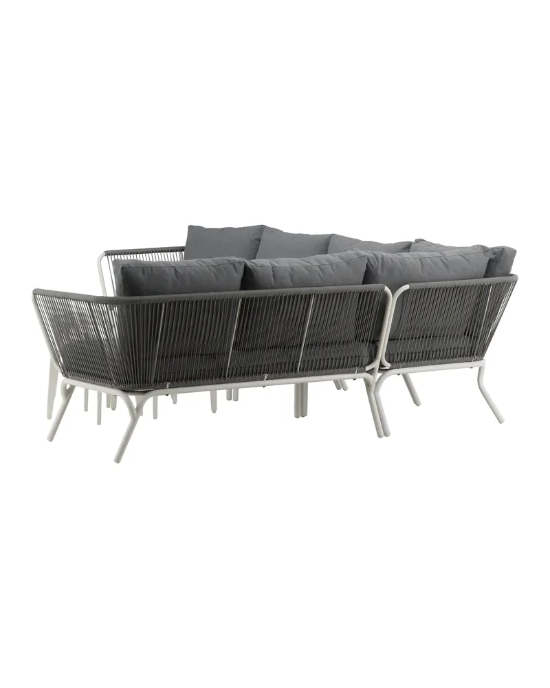 Roxo Gartenlounge mit weißem Ecksofa und Satztischen, Ansicht 11