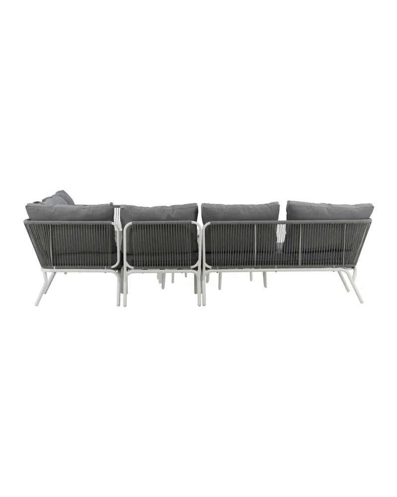Roxo Gartenlounge mit weißem Ecksofa und Satztischen, Ansicht 7