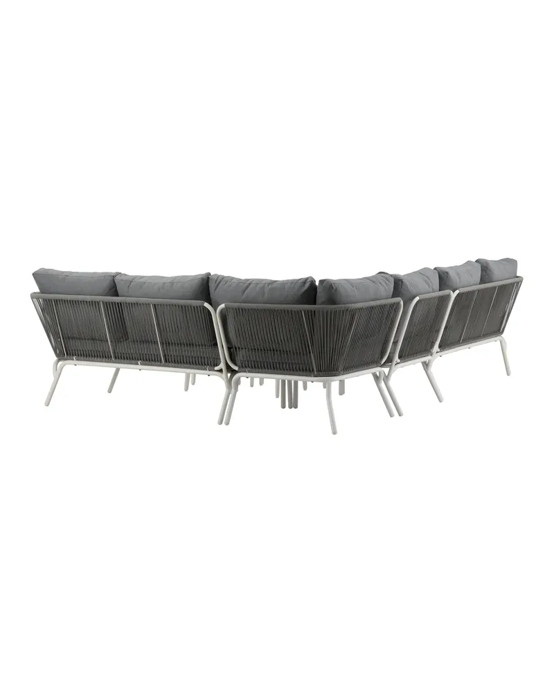 Roxo Gartenlounge mit weißem Ecksofa und Satztischen, Ansicht 8