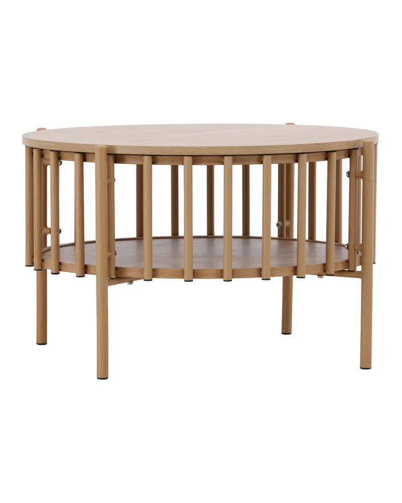 Rubbo runder Couchtisch Ø 80 cm mit Lamellenkranz, Ansicht 5