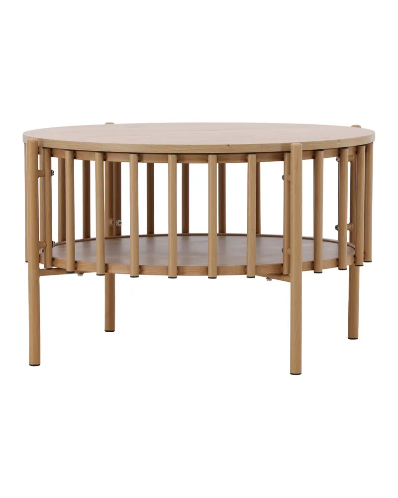 Rubbo runder Couchtisch Ø 80 cm mit Lamellenkranz, Ansicht 6