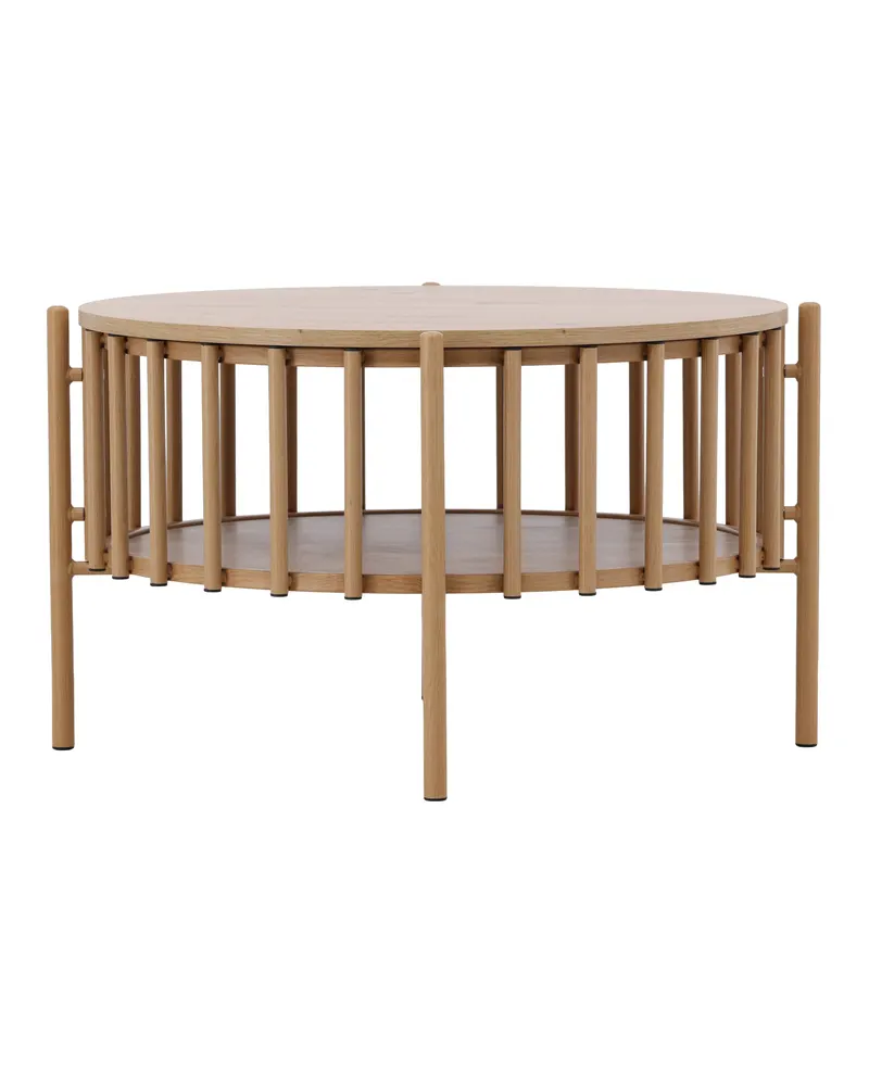 Rubbo runder Couchtisch Ø 80 cm mit Lamellenkranz, Ansicht 7