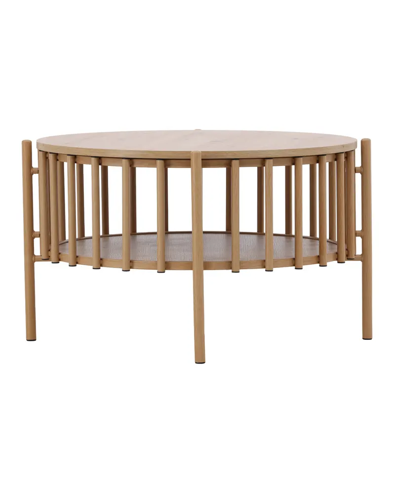Rubbo runder Couchtisch Ø 80 cm mit Lamellenkranz, Ansicht 10