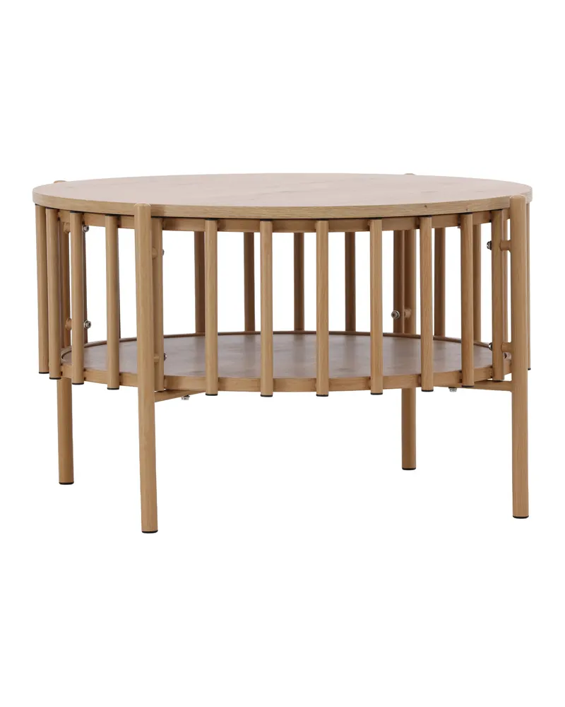 Rubbo runder Couchtisch Ø 80 cm mit Lamellenkranz, Ansicht 11