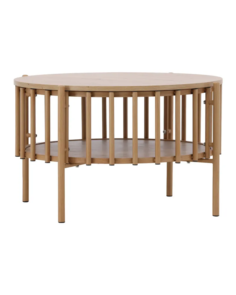 Rubbo runder Couchtisch Ø 80 cm mit Lamellenkranz, Ansicht 2