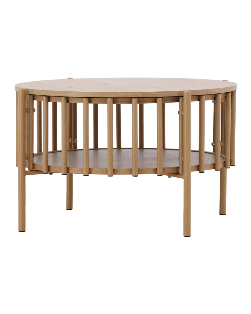 Rubbo runder Couchtisch Ø 80 cm mit Lamellenkranz, Ansicht 3