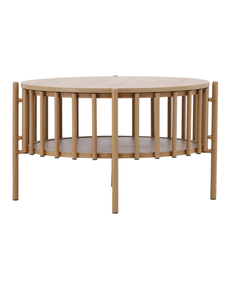 Rubbo runder Couchtisch Ø 80 cm mit Lamellenkranz, Ansicht 4