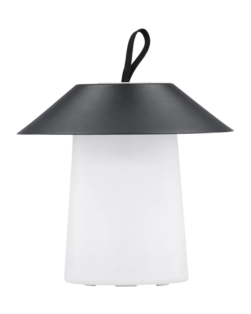 Rubu Außenleuchte mit Batterie und Stahlschirm, dimmbar, Beige