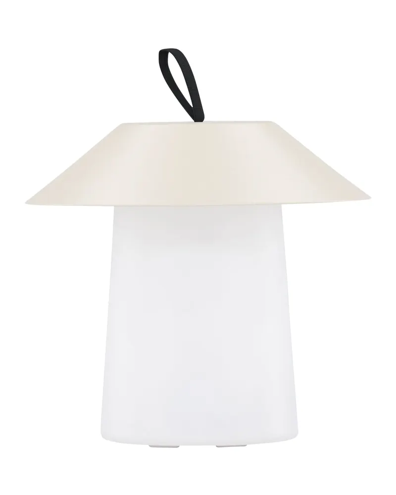 Rubu Außenleuchte mit Stahlschirm und Schlaufe in Beige, Ansicht 11