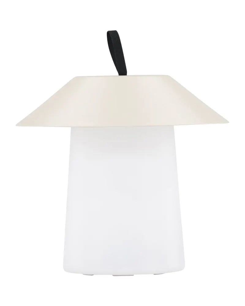 Rubu Außenleuchte mit Stahlschirm und Schlaufe in Beige, Ansicht 12