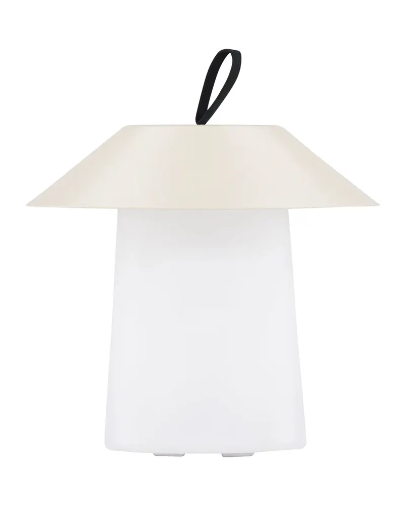Rubu Außenleuchte mit Stahlschirm und Schlaufe in Beige, Ansicht 5