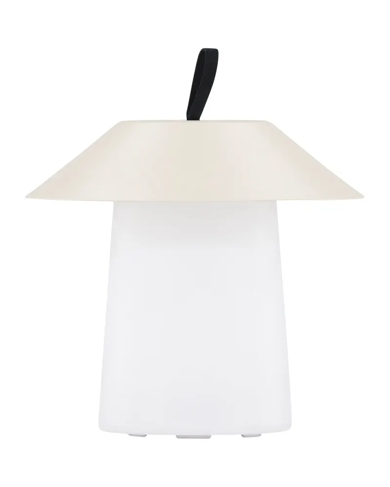 Rubu Außenleuchte mit Stahlschirm und Schlaufe in Beige, Ansicht 6