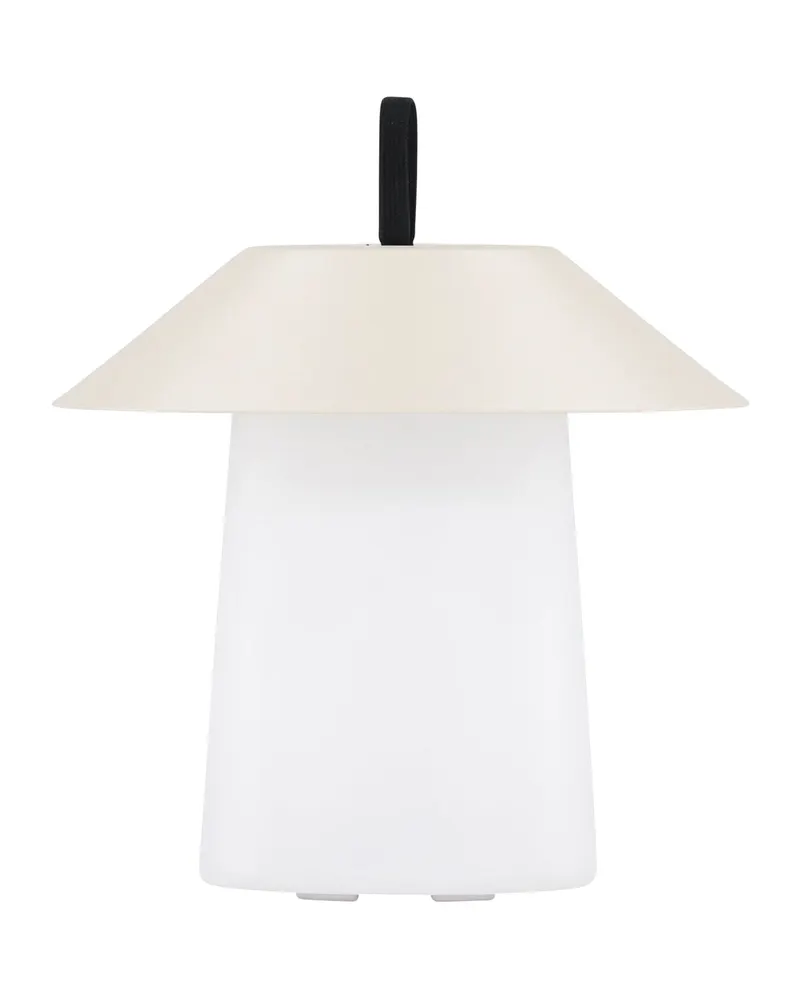 Rubu Außenleuchte mit Stahlschirm und Schlaufe in Beige, Ansicht 7