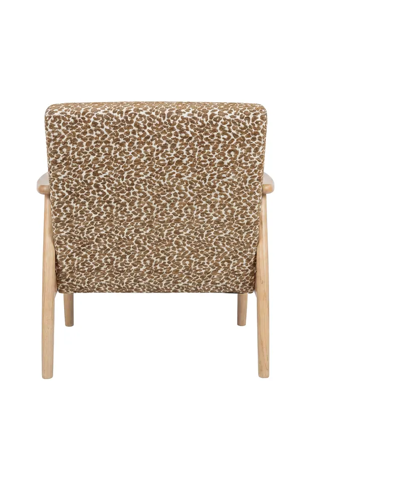 Runbert Retro-Sessel mit Holzgestell, Ansicht 2