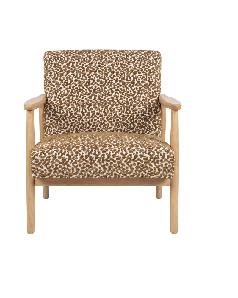 Runbert Retro-Sessel mit Holzgestell, Ansicht 3