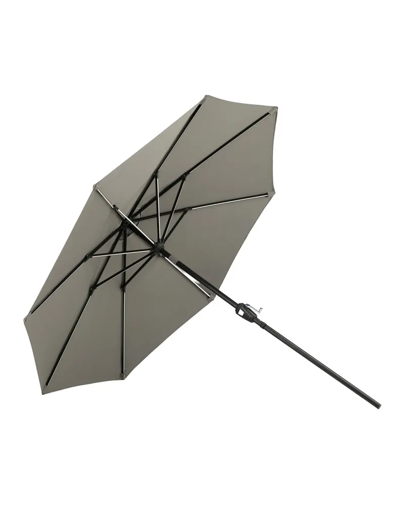 Sabal Sonnenschirm 270 × 270 cm mit LED in Grau, Ansicht 3