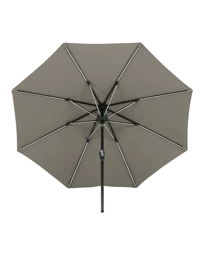Sabal Sonnenschirm 270 × 270 cm mit LED in Grau, Ansicht 5