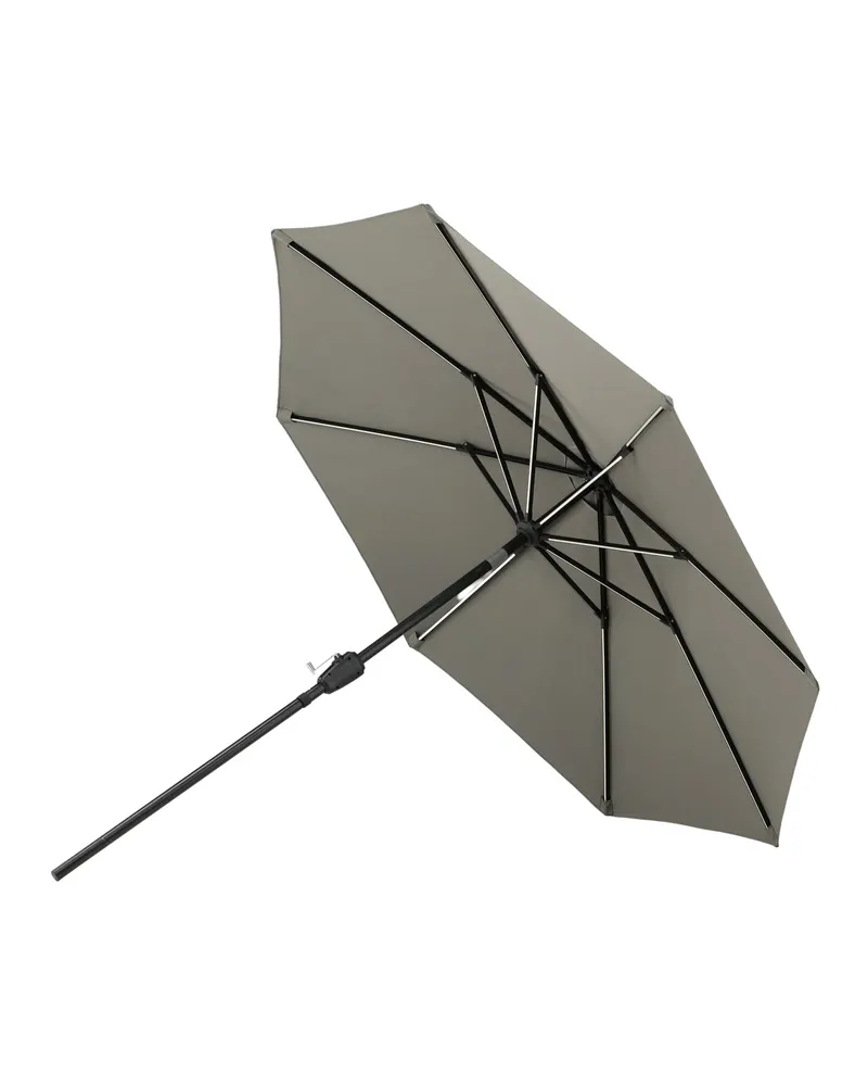 Sabal Sonnenschirm 270 × 270 cm mit LED in Grau, Ansicht 7