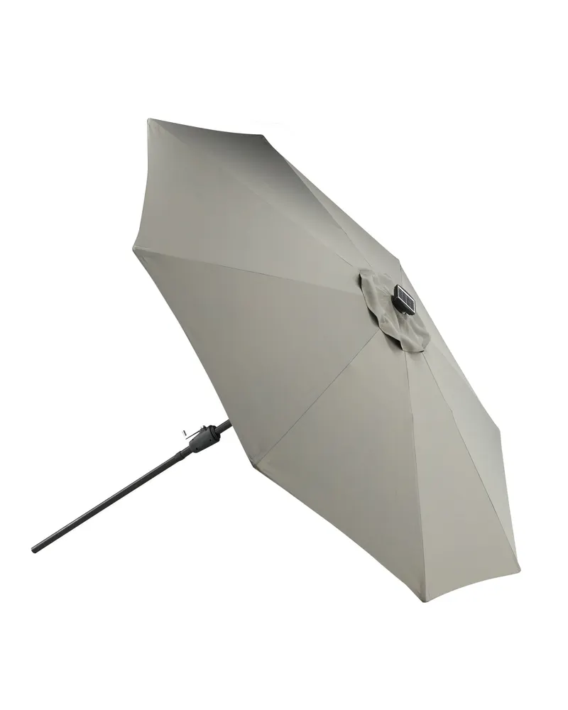 Sabal Sonnenschirm 270 × 270 cm mit LED in Grau, Ansicht 9