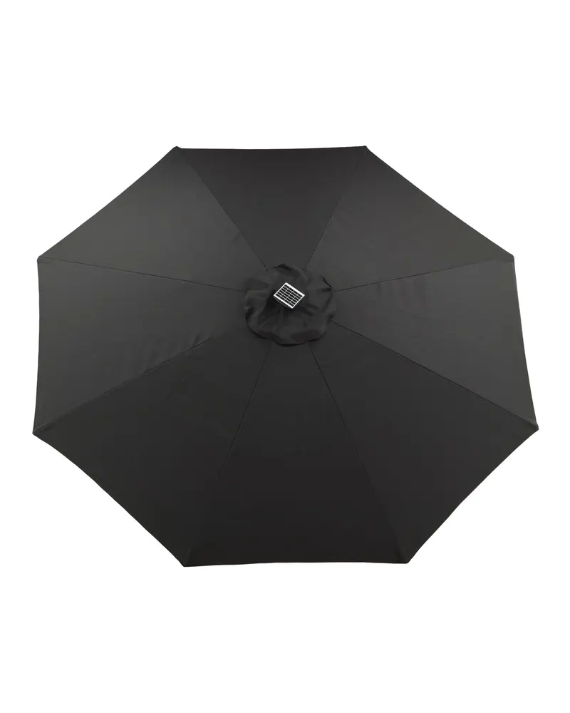 Sabal Sonnenschirm 270 × 270 cm mit LED in Schwarz, Ansicht 10