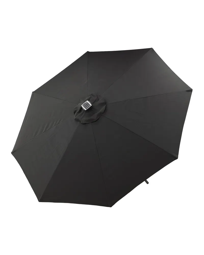 Sabal Sonnenschirm 270 × 270 cm mit LED in Schwarz, Ansicht 11