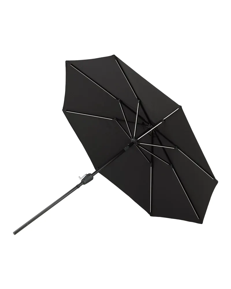 Sabal Sonnenschirm 270 × 270 cm mit LED in Schwarz, Ansicht 6