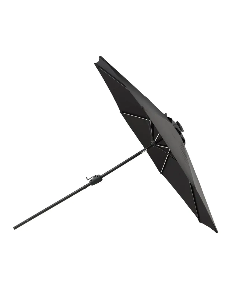 Sabal Sonnenschirm 270 × 270 cm mit LED in Schwarz, Ansicht 7