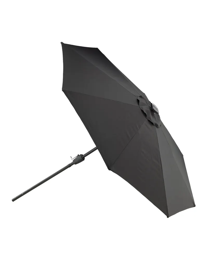 Sabal Sonnenschirm 270 × 270 cm mit LED in Schwarz, Ansicht 8