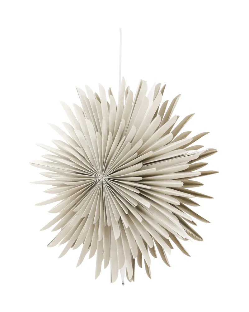 Sälen Papierstern Hängelampe in Ø 46 cm, Beige, Ansicht 3