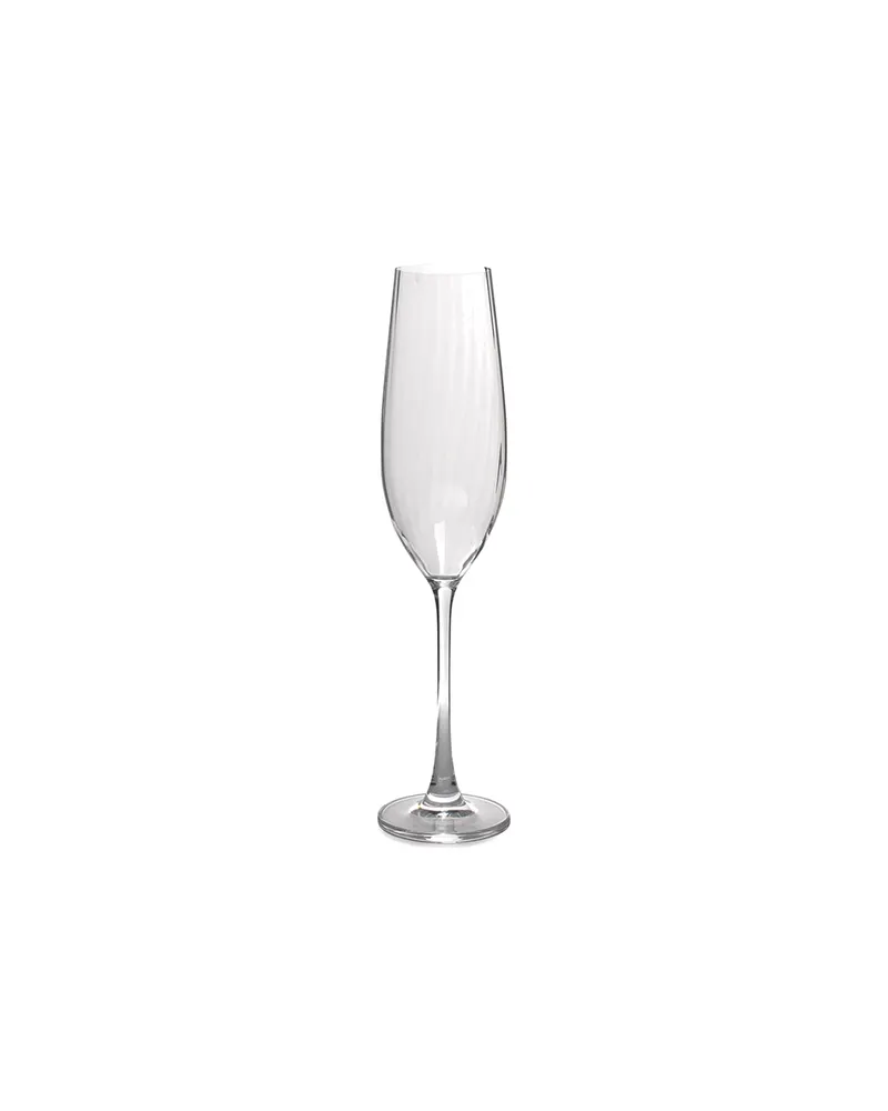 Saga Champagnerglas mit Rippenstruktur, 290 ml