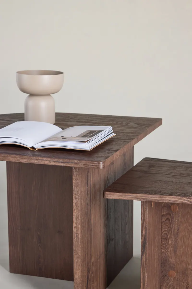 Sala zweiteiliger Couchtisch, im Wohnraum, Ansicht 2